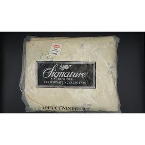 Vintage Twin Sheet Set, Floral Print, NOS Sheets, New in Package, Bedding Linens